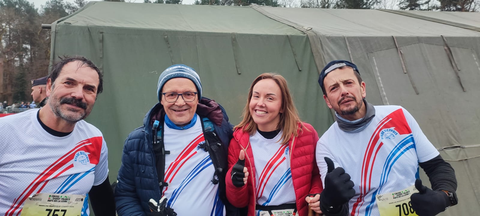 Les marcheurs « nordique » en force au Cross Ouest France au Mans !